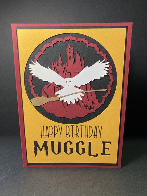 Harry Potter Themed Birthday Card. If you have a Harry Potter lover on your card list this card is perfect for them. Made with Cricut Explore Air 2 Harry Potter Cards Handmade, Harry Potter Themed Birthday, Harry Potter Birthday Cards, Happy Birthday Harry Potter, Harry Potter Cards, Birthday Captions, Cricut Explore Air 2, Harry Potter Birthday, Cricut Explore Air