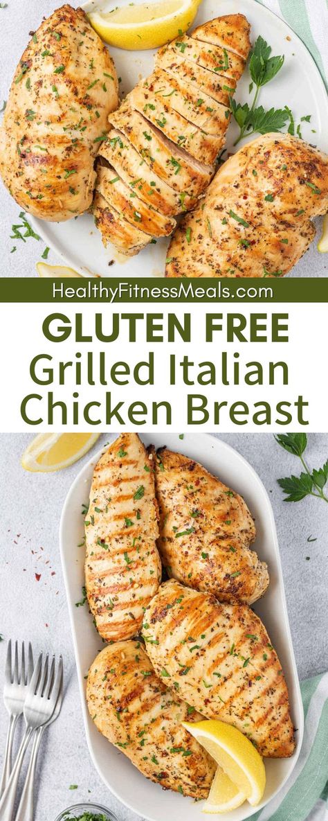 Gluten Free Recipes For Dinner Grill, Gluten Free Grilled Chicken, Italian Grilled Chicken Recipes, Gluten Free Grilled Chicken Recipes, Chicken Breast Gluten Free Recipes, Gluten Free Grill Recipes, Low Fodmap Chicken Breast Recipes, Gluten Free Chicken Marinade, Chicken Breast Recipes Low Calorie