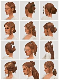 Ts4 Cc Updo Hair, Sims Cc Updo Hair, Sims 4 Hair Updo, Sims 4 Short Hair Cc Maxis Match, Sims 4 Cc Updo Hair, Sims 4 Cc Hair Updo, Maxis Match Hair, Morning Before School, Hair Lookbook