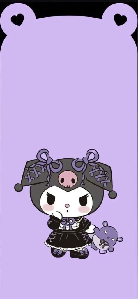 Kuromi Wallpaper Aesthetic Purple, Kuromi Purple Aesthetic, Kuromi Wallpaper Purple, Kuromi Wallpaper Aesthetic, Kuromi Aesthetic Wallpaper, Kuromi Wallpaper Iphone, Kuromi Wallpapers, Wallpaper Kuromi, Kuromi Print