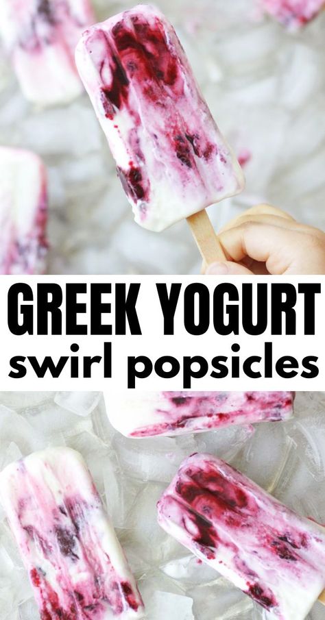 Homemade Fruit Yogurt, Greek Yogurt Ice Pops, Pregnancy Popsicles, Natural Popsicles, Greek Yogurt Popsicles, Healthy Ice Pops, Whip Recipes, Yogurt Popsicle Recipes, Homemade Fruit Popsicles