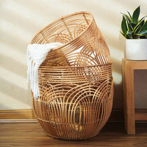 Living room basket decor