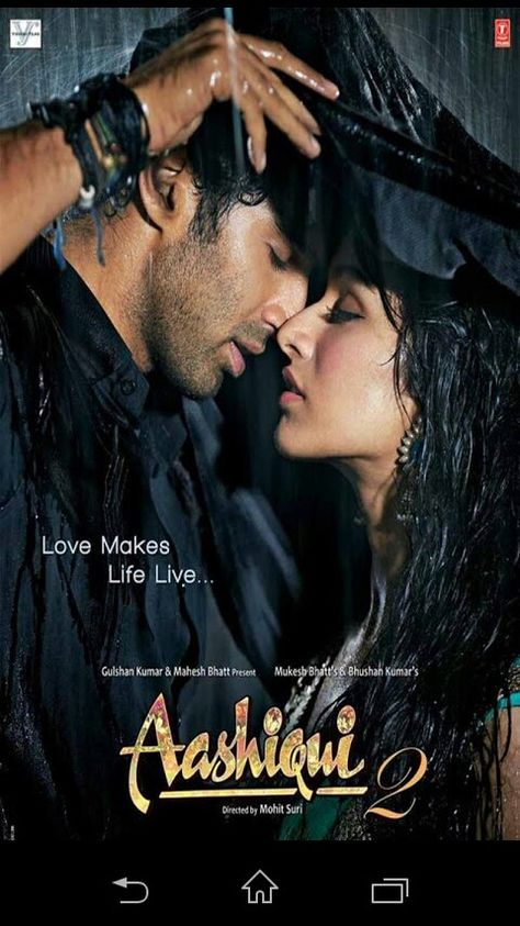 Aashiqui 2 poster Aashiqui 2, Best Bollywood Movies, Hindi Movie Song, Latest Hindi Movies, Look Wallpaper, Indian Movie, Bollywood Posters, Indian Artist, Hindi Film