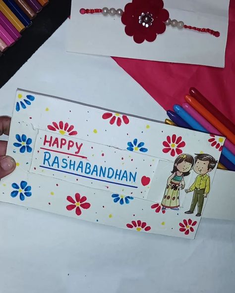 Raksha bandhan greeting card ✨ Amazing card gift idea 😃 | #viral#rakshabandhan Raksha Bandhan Greetings, Raksha Bandhan, Card Gift, Greeting Card, Greeting Cards, Gift Ideas, Gifts, Quick Saves, Instagram