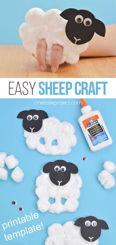 Sticky Sheep Activity, Sheep Bible Craft, Sheep Mask Craft, The Lost Sheep Craft Preschool, Sheep Crafts For Preschoolers, Making Sheep Crafts, Lamb Of God Crafts For Kids, Printable Sheep Craft, Lamb Crafts For Toddlers