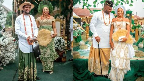 Discover the trendy designs for Urhobo traditional attires. The article shares pictures of the latest native clothing designs men, women, and children wear. Urhobo Traditional Attire For Men, Urhobo Traditional Attire, Urhobo Traditional Wedding Attire, Native Clothing, Dance Contest, Traditional Attires, Traditional Wedding Attire, Animal Tails, Traditional Marriage