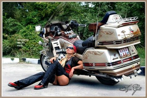 Honda Motorcycles Goldwing, Classic Honda Motorcycles, Goldwing Trike, Goldwing Motorcycles, Dieselpunk Vehicles, Vintage Honda Motorcycles, Мотоциклы Cafe Racers, Motos Honda, Cb 750