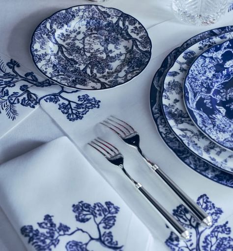 All products - Art de la Table - Maison | DIOR Timeless House, Luxury Tableware, Blue Toile, Hanging Picture Frames, Willow Pattern, Plate Crafts, Christian Dior Couture, Limoges Porcelain, Maria Grazia