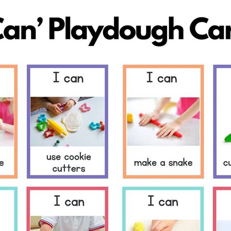 Playdough Center Preschool, Playdough Activities Preschool, Playdough Center, Playdough Area, Playdough Station, Fine Motor Activities For Preschoolers, Preschool Materials, Preschool Playdough, Preschool Center Signs