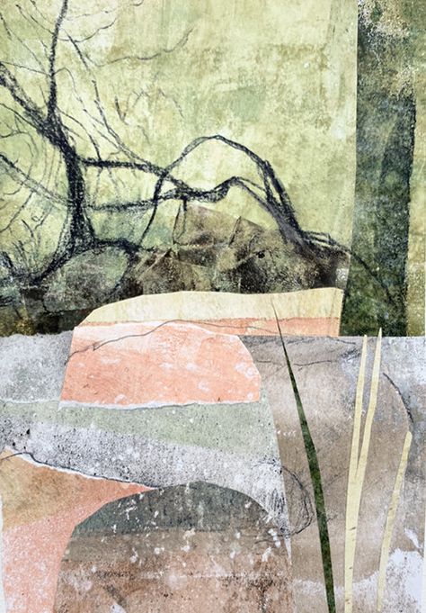 Collage — Tara Axford Mixed Media Artist Abstract Landscape Collage Mixed Media, Tara Axford Art, Tara Axford, Collage Landscape, Collage Abstract, Image Collage, Collage Mixed Media, Collage Art Mixed Media, Sense Of Place