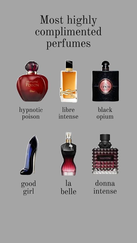 These perfumes are just chefs kiss💋 Most Complimented Perfume, Fragrance Lab, Feminine Perfume, Makeup Brushes Guide, Perfume Display, Fragrances Perfume Woman, Chefs Kiss, Perfume Collection Fragrance, Shower Skin Care