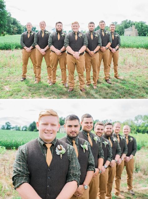 Plus Size Groom Attire Men, Mens Country Wedding Attire, Plus Size Groom Attire, Unique Groomsmen Attire, Plus Size Groom, Country Wedding Attire, Rustic Groomsmen Attire, Diy Farm Wedding, Brandywine Manor House