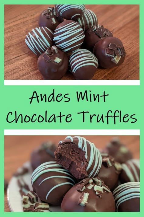 Fancy Truffle Recipe, Homemade Truffles Easy, Mint Chocolate Truffles Recipe, Truffle Ideas Desserts, Truffle Decoration Ideas, Mint Truffles Recipe, Chocolate Truffle Recipes, Christmas Truffle Balls, Truffle Candy Recipes