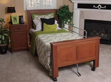 TenderCare Beds Slip-Over Headboard and Footboard Set Hospital Bed Makeover, Assisted Living Decor, Hardwood Headboard, Bed Makeover, Bed Accessories, Headboard Cover, Headboard Decor, Bed Pads, Elderly Home