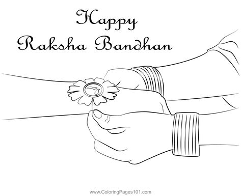 Happy Raksha Bandhan Coloring Page Poster On Raksha Bandhan, Rakha Bandhan Drawing, Raksha Bandhan Drawing Ideas Creative, Rakhshanda Drawing, Raksha Bandhan Sketch, Raksha Bandhan Drawing Pencil, Raksha Bandhan Bulletin Board Ideas, Raksha Bandhan Drawing For Kids, Raksha Bandhan Drawing Images