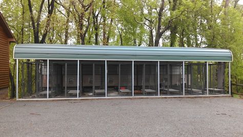 UKC Forums - Need kennel ideas Carport Dog Kennel, Raised Dog Kennel Ideas Outdoor, Carport Dog Kennel Ideas, Multiple Dog Kennel Ideas Outdoor, Garage Dog Kennel Ideas, Cheap Outdoor Dog Kennels, Dog Kennel Ideas Outdoor, Outdoor Dog Kennel Ideas, Kennel Design