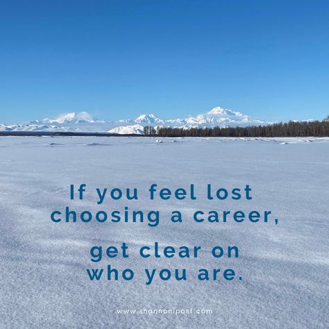 If you feel lost choosing a career, get clarity on who you are. It isn't about changing yourself to fit a job; it’s about figuring out who you are and where your strengths lie-then finding the job that suits you best.  Discover What You Were Born to Do can help you find your natural career path.  | career advice | career ideas | finding your career path | ideal career | are you lost in your career path | Libra Career, Changing Yourself, Path Quotes, L Post, Choose Quotes, Career Ideas, Choosing A Career, Beaded Things, Feel Lost