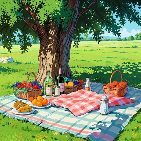 "A perfect afternoon under the shade, with fresh food, good vibes, and nature's beauty all around 🌳✨ #NatureEscape #PicnicVibes #SundayFunday" #PicnicInNature #OutdoorLiving #SereneScenes #FreshAirAndChill #CountrysideCharm Picnic Under Tree, Breathtaking Nature, Picnic Spot, Picnic Time, Under The Tree, Weekend Vibes, The Tree, Fresh Food, Fresh Air