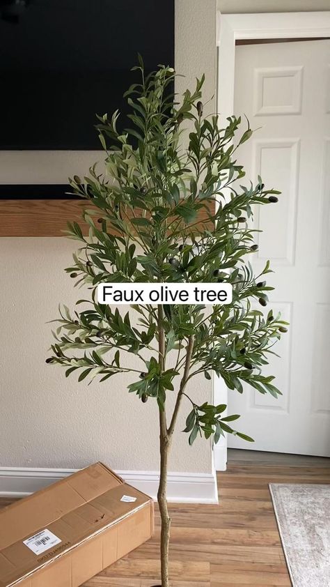 Faux olive tree from Amazon in a pot | Faux olive tree, Tree house decor, Indoor olive tree Plant Decor Living Room Minimalist, Plant For Living Room Decor, Modern Faux Plants, Greenery For Living Room, Modern Greenery Interior Design, Bedroom Tall Plants, Faux Yard Plants, Living Room Faux Plants, Bathroom Tree Decor