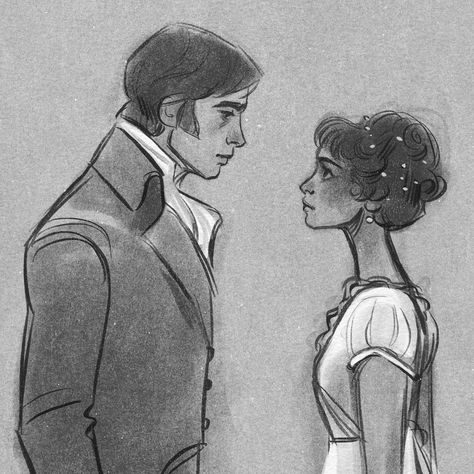 Pride And Prejudice Drawing, Learning How To Sew, Pride & Prejudice Movie, Drawings To Trace, Pride And Prejudice, How To Sew, Movie Art, Thanksgiving Dinner, Art Reference Poses