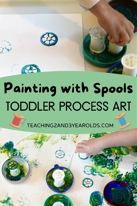 Toddler Process Art, Process Art Activities, Circle Activities, Process Art Preschool, Craft Toddler, Open Ended Art, Recycled Products, Spool Crafts, Montessori Art