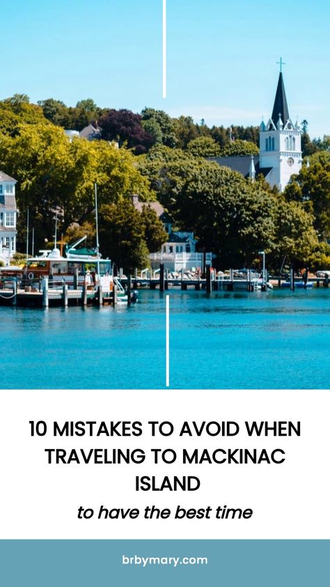 Here are 10 Mistakes to Avoid When Traveling to Mackinac Island. Mackinac Island is a unique travel destination, known for its charming, car-free environment and rich history. From scenic views to delicious fudge, Mackinac Island is a great US destination. But there are mistakes to avoid to have the best time. Macinak Island, Mackinac Island Fall, Grand Hotel Mackinac Island, Mackinac Island Michigan, Canada Travel Guide, Travel Bucket List Usa, Unique Travel, Summer Destinations, Us Destinations