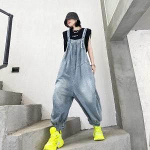 Street Style Baggy Boyfriend Overalls Backless Fashion Bib Overalls Street Style Baggy, Pants Overalls, Dresses Linen, Overalls For Women, Comfy Clothing, Loose Dresses, Bib Overalls, Casual Clothing, Loose Dress