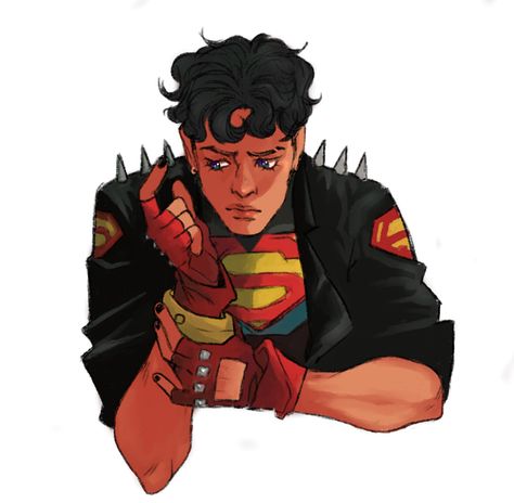 litta-jpg on Tumblr Dc Impulse Fanart, Kon Kent Fanart, Kon El Fanart, Conner Kent Aesthetic, Conner Kent Fanart, Conner Kent, Dc Fanart, Jason Todd, Young Justice