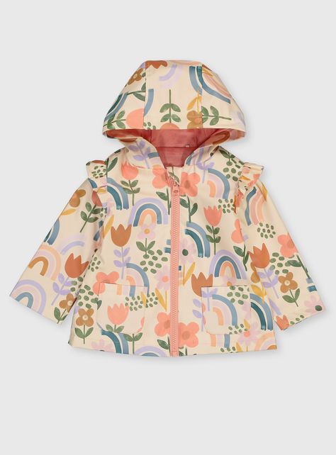 Pretty Rain, Toddler Graphics, Rain Mac, Floral Rainbow, Baby Boy T Shirt, Tu Clothing, Raincoat Kids, Kids Rain