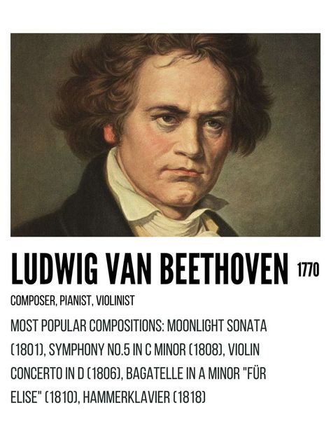 Beethoven minimalist poster Fur Elise, Ludwig Van Beethoven, Room Signs, Minimalist Poster, Classical Music, Music Poster, Van, Music