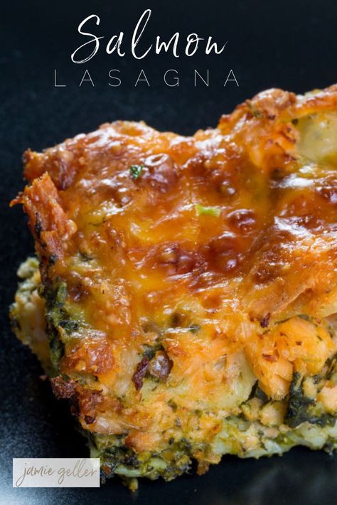 Instead of the traditional lasagna try salmon and cheese for a creamy, dairy dinner that will be a real hit! Salmon Lasagna Recipe, Salmon Entrees, Salmon Lasagna, Shavuot Recipes, Seafood Lasagna Recipes, Couscous Dishes, Lazy Lasagna, Seafood Meals, Seafood Lasagna