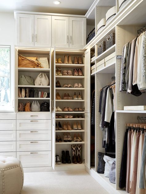 Closet Designs Ideas, Small Walk In Closet Design, Master Closet Design, Small Walk In Closet, Smart Closet, Walking Closet, Dream Closet Design, Texas Monthly, Walk In Closet Design