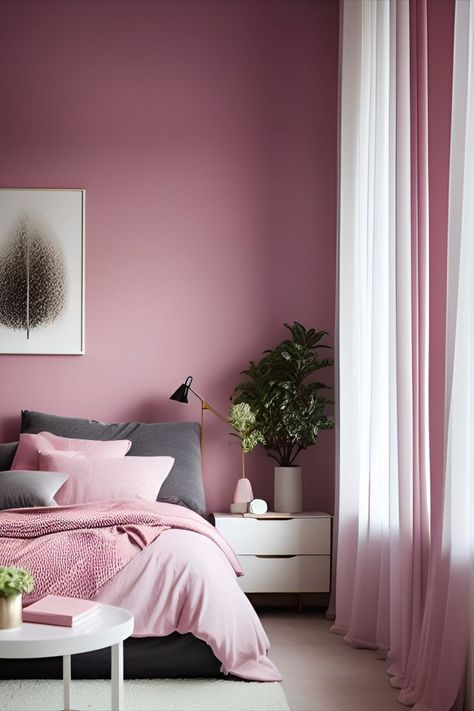 Pink Delights: Transform Your Home into a Cozy Haven with These Décor Ideas Wall Paint Colour Combination, Color Combinations Paint, Wall Paint Colors, Pink Decor, Cozy Chic, Stylish Home, Wall Paint, Color Combinations, Paint Colors