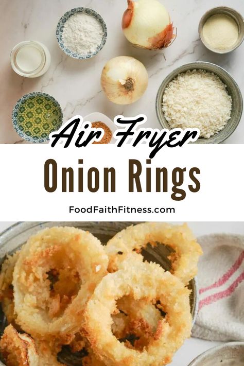 Crispiness redefined! Enjoy the goodness of Air Fried Onion Rings – perfectly golden, wonderfully crunchy, and oh-so-satisfying. Indulgence without the guilt! Onion Rings In Air Fryer, Air Fryer Onion Rings Recipe, Easy Snack Appetizers, Air Fryer Snack Recipes, Frozen Onion Rings, Air Fryer Onion Rings, Easy Air Fryer Meals, Onion Rings Recipe, Best Air Fryer Recipes