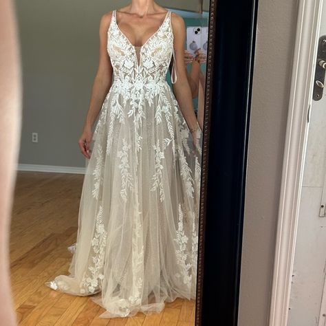 Pewter Wedding Dress, Wedding Dresses For Busty Women, Sparkle Tulle Wedding Dress, Pewter Wedding, Color Wedding Dress, Allure Bridal Gowns, Allure Bridals, Tulle Ball Gown, Allure Bridal