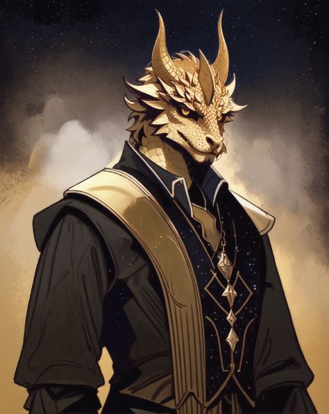 Golden Dragonborn, Bronze Dragonborn, Gold Dragonborn, Dragonborn Sorcerer, Dragon Person, Rpg Ideas, Dark Matter, Dnd Characters, Character Portraits