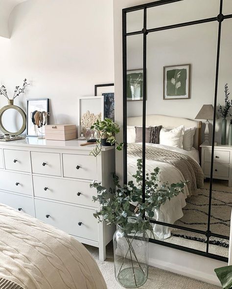 Grey Hemnes Bedroom, Ikea Hermes Bedroom Ideas, Hemnes Boho Bedroom, Farmhouse Bedroom Ikea, Ikea White Bedroom, Hemnes Bedroom Ideas, Ikea Hemnes Bedroom Ideas, White Ikea Bedroom, Ikea Hemnes Bedroom