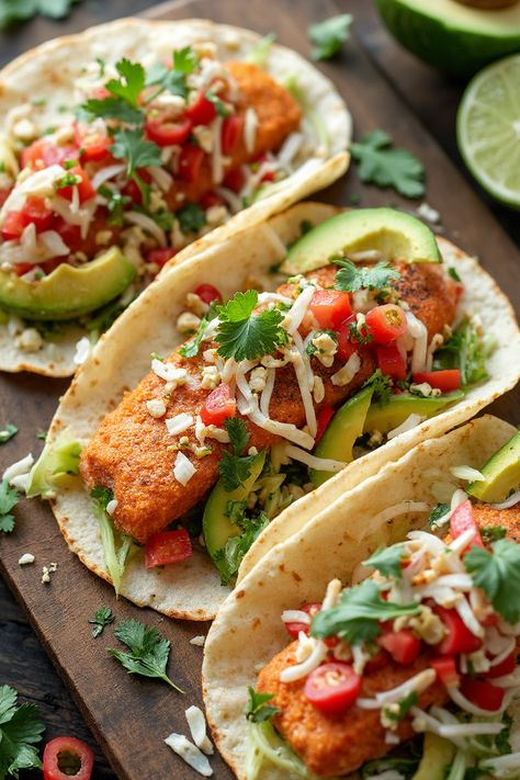 Chile Lime Salmon Tacos Recipe

Ingredients

- 1 pound salmon fillets
- 2 tablespoons olive oil
- 2 tablespoons lime juice
- 1 teaspoon chili powder
- Salt and pepper, to taste
- 8 small corn tortillas
- 1 cup shredded cabbage
- 1/2 cup diced tomatoes
- 1/4 cup cilantro, chopped
- Lime wedges, for serving

Instructions

- Preheat the grill to medium-high heat. In a small bowl, mix olive oil, lime juice, chili powder, salt, and pepper.
- Brush the salmon fillets with the marinade and grill for about 4-5 minutes on each side, or until cooked through. 

Full Recipe on... Salmon Tacos Recipe, Flaked Salmon, Lime Salmon, Salmon Tacos, Lime Rice, Cilantro Lime Rice, Spicy Salsa, Glazed Salmon, Grilled Pineapple