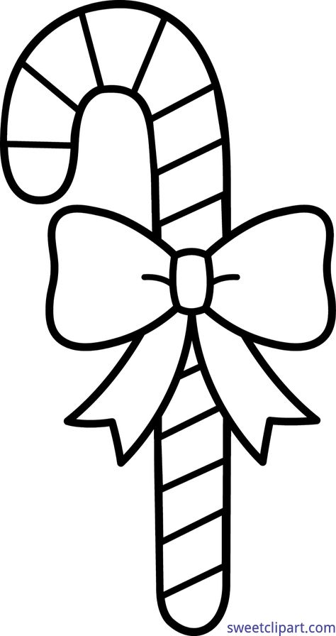 Sweet Clip Art - Cute Free Clip Art and Coloring Pages Clip Drawing, Drawing Library, White Library, Candy Cane Coloring Page, Candy Coloring Pages, Cartoon Bow, Free Christmas Coloring Pages, Christmas Tree Coloring Page, Christmas Coloring Sheets