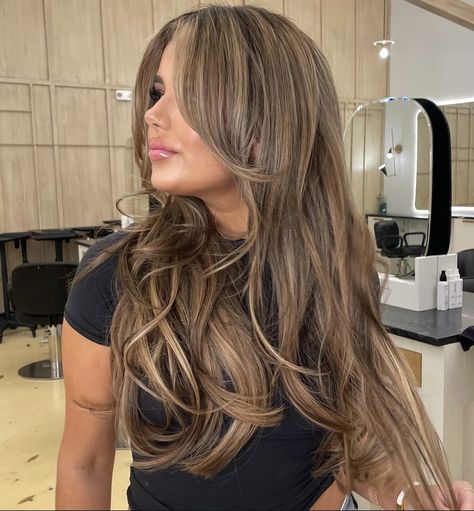 Honey Brunette, Rambut Brunette, Highlights Curly Hair, Black Hair Balayage, Brown Hair Looks, Brown Hair Inspo, Brunette Hair With Highlights, Mode Turban, Brown Hair With Blonde Highlights