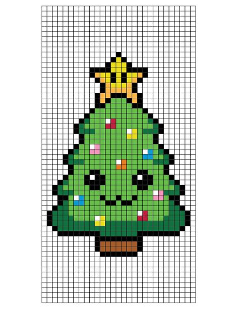 Pearler Bead Christmas Tree, Hama Beads Christmas Tree, Pixel Art Christmas Tree, Pixel Art Ideas Christmas, Xmas Pixel Art, Christmas Tree Pixel Art, Pixel Christmas Art, Christmas Hama Beads Pattern, Perler Bead Christmas Tree