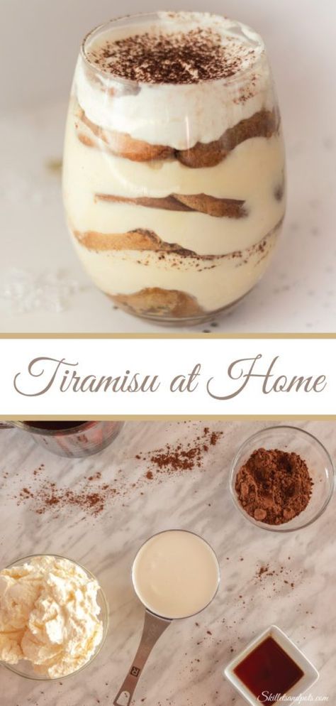 Tiramisu in a cup Tiramisu In A Cup, Homemade Tiramisu Recipe, Desserts At Home, Make Tiramisu, Tiramisu Cups, How To Make Tiramisu, Homemade Tiramisu, Sweet Board, Dessert Homemade