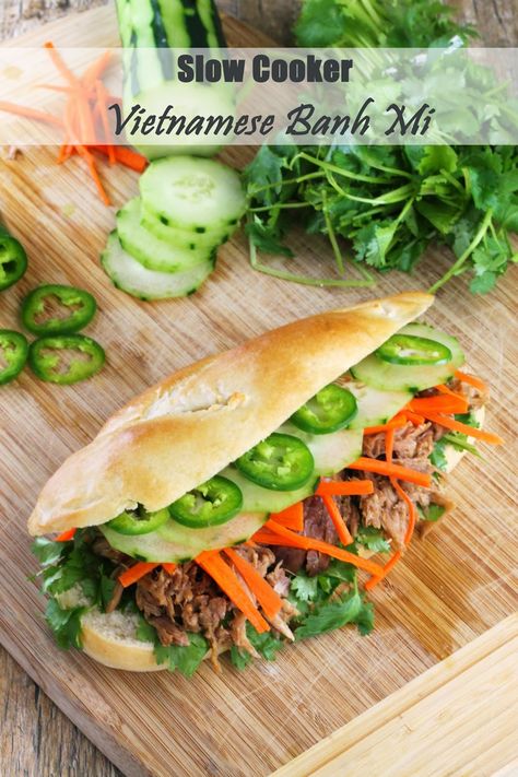 Vietnamese Banh Mi, The Stay At Home Chef, Bahn Mi, Banh Mi Sandwich, Stay At Home Chef, Banh Mi, Vietnamese Recipes, Asian Dishes, Home Chef