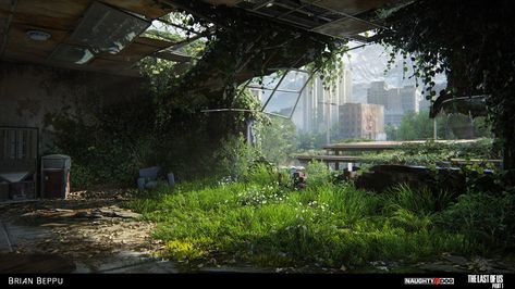 ArtStation - The Last of Us Part I - Giraffe Last Of Us Environment, Apocalypse Landscape, Initial Art, Apocalypse Aesthetic, Beppu, Abandoned Cities, Set Dressing, The Giraffe, My Dream Came True