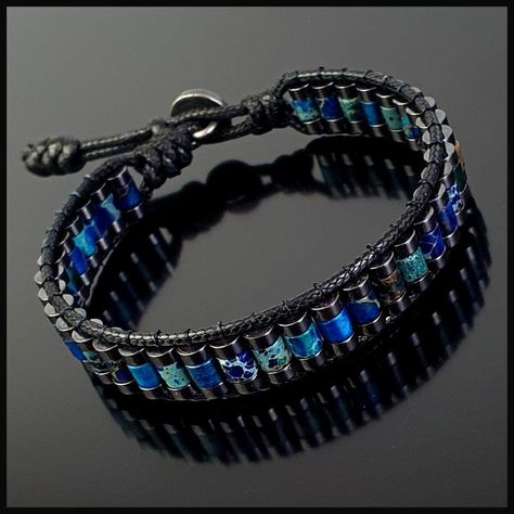 This Beaded Bracelets item by SevenArtJewelry has 19 favorites from Etsy shoppers. Ships from Turkey. Listed on Sep 3, 2023 Beaded Leather Wraps, Mens Valentines Gifts, Gifts For Men And Women, Accesories Jewelry, Bracelets Design, Beaded Jewlery, Design Bracelet, Beads Bracelet Design, Black Rope