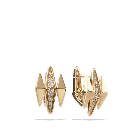 Gold And Diamond Rings For Women, Futuristic Jewelry, Modern Diamond Jewelry, White Diamond Earrings, Modern Jewellery Design, Carbon Neutral, Diamond Earring, Gold Diamond Earrings, Expensive Jewelry