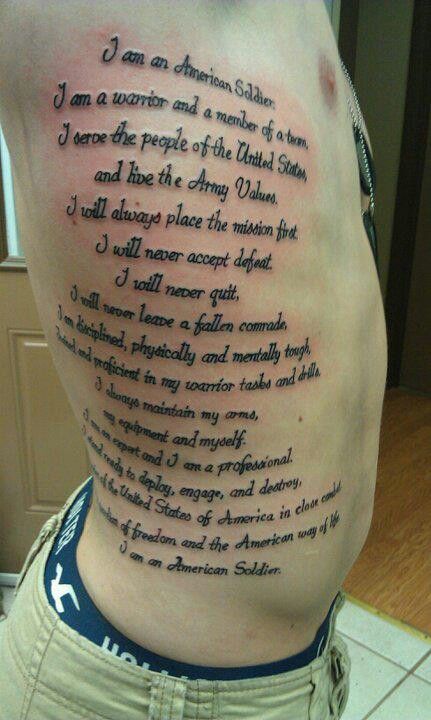 Army soldier -- that must have taken awhile! Soldiers Creed, Mom Tattoo Ideas, Strong Tattoos, Soldier Tattoo, Army Tattoos, Mom Tattoo, Military Tattoos, Japanese Dragon Tattoos, Forearm Tattoo Design