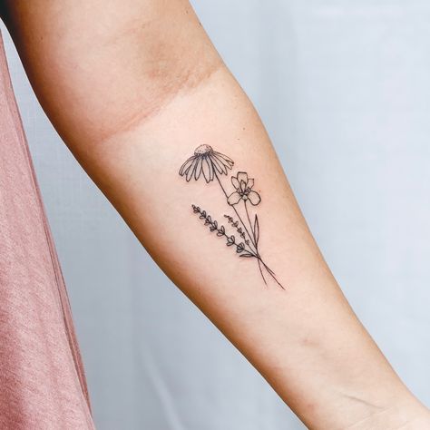 Tennessee State Flower Tattoo Iris Flower Tattoo, Geometric Flower Tattoo, State Tattoos, Iris Tattoo, Simple Tattoos For Guys, Hourglass Tattoo, Lavender Tattoo, Boho Tattoos, Bone Tattoos