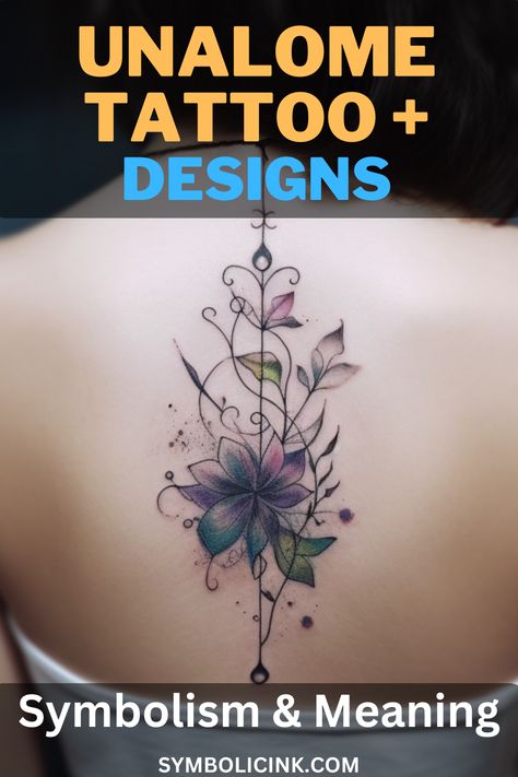 Unalome Tattoo Meaning and Symbolism Tattoos For Women Unique Meaningful, Flower Symbolism Meaning Tattoo, Unique Unalome Tattoo, Symbols For Lost Loved Ones, Lotus Flower Strength Tattoo, Tattoos That Mean New Beginning, Deeper Meaning Tattoos, Tattoos That Represent Healing And Growth, Unalome Symbols And Meanings