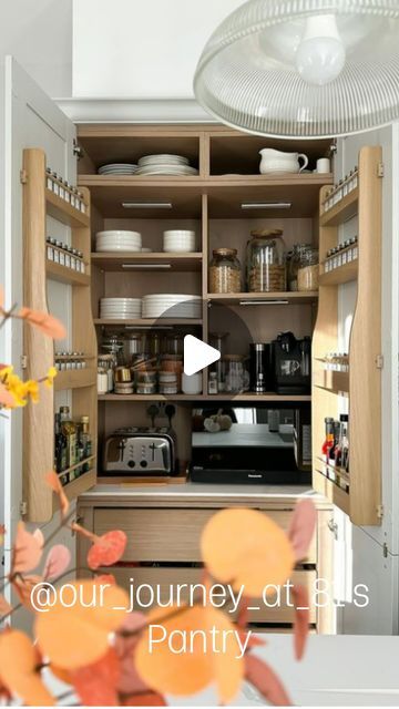 Howdens on Instagram: "Pure bliss! Watch @our_journey_at_81’s satisfying pantry restocking video. 🥰

Products featured: Natural Oak Door Balconies and Natural Oak Pan Drawers" Utility Pantry, Oak Door, Oak Doors, Kitchen Extension, Pantry, Balcony, Drawers, Pure Products, On Instagram